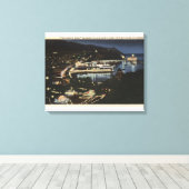 Nachtelijk Uitzicht van Avalon Bay Canvas Afdruk (Insitu (Houten vloer))