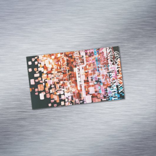 Nachtelijk uitzicht van de Mok van de vlucht Magnetisch Visitekaartje (Voorbeeld)