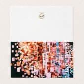 Nachtelijk uitzicht van de Mok van de vlucht Visitekaartje (Buitenkant ongevouwen)