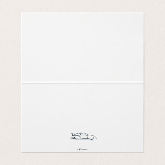 Nachtelijk uitzicht van de Mok van de vlucht Visitekaartje (Binnenkant ongevouwen)