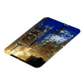 Nachtelijk uitzicht van de stad Chicago Magneet (Linkerzijde)