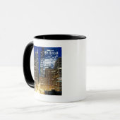 Nachtelijk uitzicht van de stad Chicago Mok (Voorkant links)