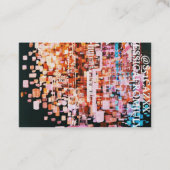 Nachtelijk uitzicht van de vlucht visitekaartje (Voorkant)