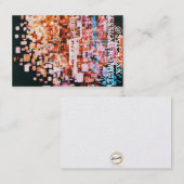 Nachtelijk uitzicht van de vlucht visitekaartje (Voorkant / Achterkant)