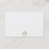 Nachtelijk uitzicht van de vlucht visitekaartje (Achterkant)