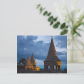 Nachtelijk uitzicht van het bekken van de vissers, briefkaart (Staand voorkant)