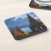 Nachtelijk uitzicht van het bekken van de vissers, drankjes onderzetter (Linkerzijde)