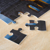 Nachtelijk uitzicht van het bekken van de vissers, legpuzzel (Zijkant)