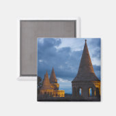 Nachtelijk uitzicht van het bekken van de vissers, magneet (Voorkant / Achterkant)