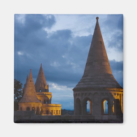 Nachtelijk uitzicht van het bekken van de vissers, magneet (Voorkant)