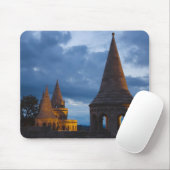 Nachtelijk uitzicht van het bekken van de vissers, muismat (Met muis)