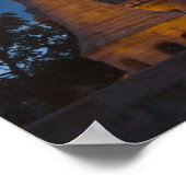 Nachtelijk uitzicht van het bekken van de vissers, poster (Hoek)