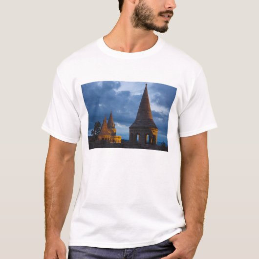 Nachtelijk uitzicht van het bekken van de vissers, t-shirt (Voorkant)