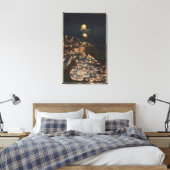 Nachtelijk Uitzicht van Shasta Dam Canvas Afdruk (Insitu (Slaapkamer))