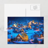 Nachtelijk uitzicht van Shirakawa-go Briefkaart (Voorkant / Achterkant)