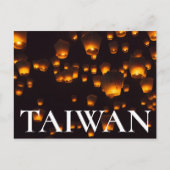 Nachtelijk Uitzicht van Sky Lantern Briefkaart (Voorkant)