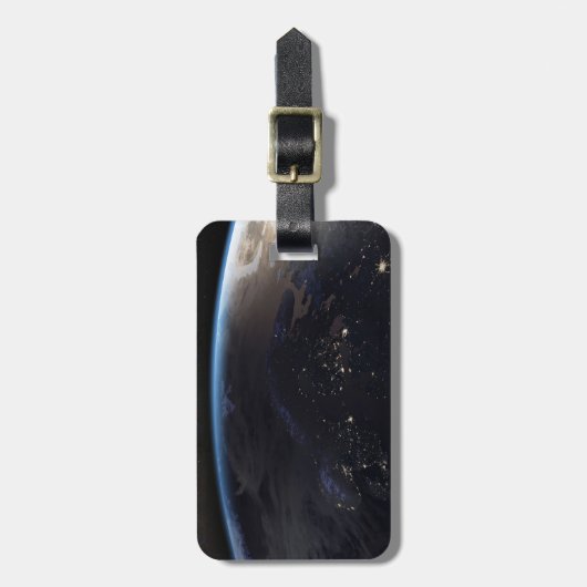 Nachtelijk ver Noord-Europa Bagagelabel (Voorkant verticaal)