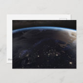 Nachtelijk ver Noord-Europa Briefkaart (Voorkant / Achterkant)