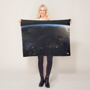 Nachtelijk ver Noord-Europa Fleece Deken