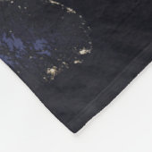 Nachtelijk ver Noord-Europa Fleece Deken (Hoek)