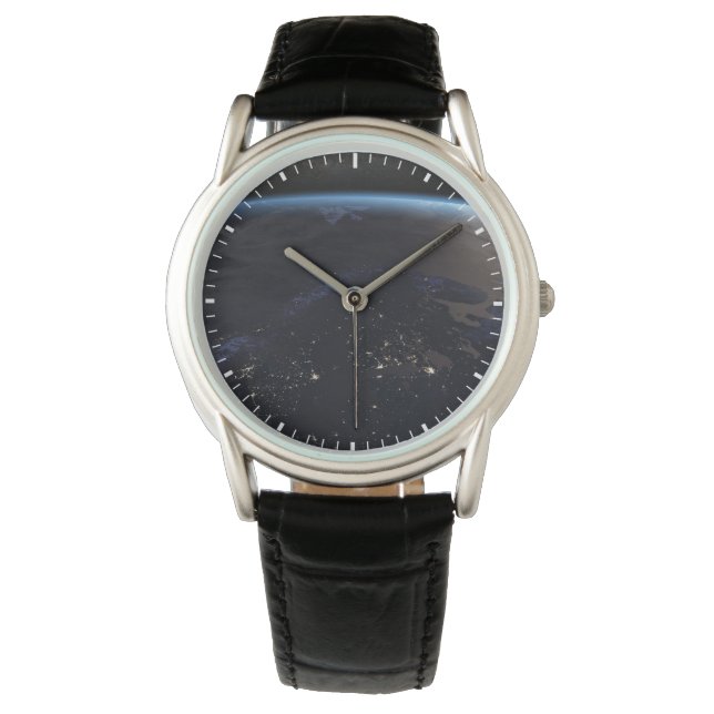 Nachtelijk ver Noord-Europa Horloge (Voorkant)