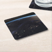 Nachtelijk ver Noord-Europa Kartonnen Onderzetters (Schuin)