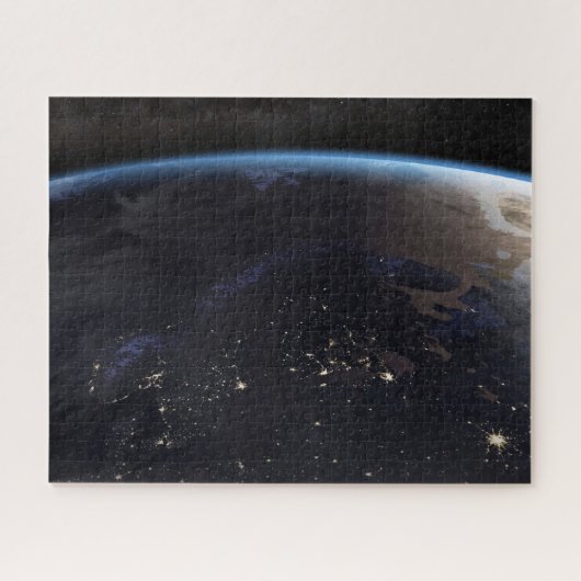 Nachtelijk ver Noord-Europa Legpuzzel (Horizontaal)