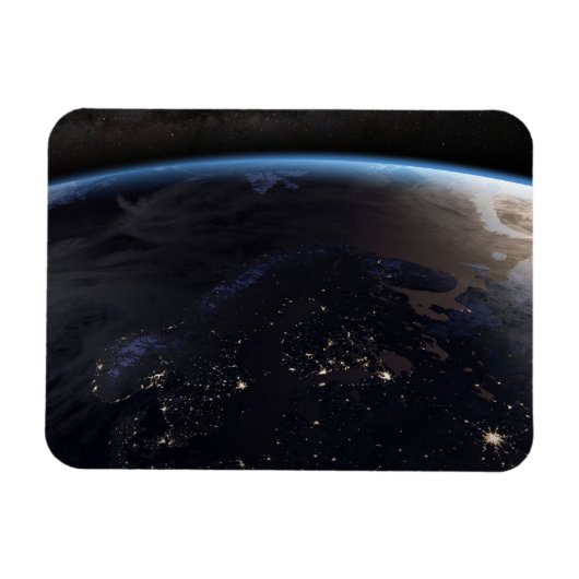 Nachtelijk ver Noord-Europa Magneet (Horizontaal)