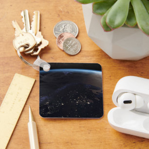 Nachtelijk ver Noord-Europa Sleutelhanger