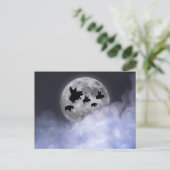 Nachtelijk vliegende varkens briefkaart (Staand voorkant)