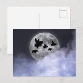 Nachtelijk vliegende varkens briefkaart (Voorkant / Achterkant)