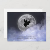 Nachtelijk vliegende varkens briefkaart (Voorkant / Achterkant)