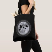 Nachtelijk vliegende varkens tote bag (Dichtbij)