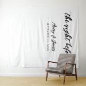 Nachtelijk voor repetitie: Dinner Photo Booth Back Wandkleed (In Situ (horizontaal))