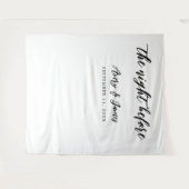 Nachtelijk voor repetitie: Dinner Photo Booth Back Wandkleed (Voorkant (horizontaal))