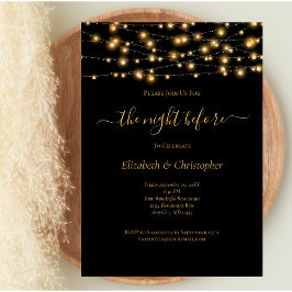 Nachtelijk voor zwarte goudlampjes repetitie kaart