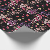 Nachtelijk Waterverf Patroonverlooppapier Cadeaupapier (Hoek)