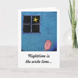 nachtelijk Wenskaart Kaart