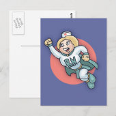 Nachtelijk zuster! briefkaart (Voorkant / Achterkant)