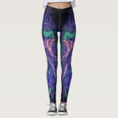 nachtelijke Abstracte trek Leggings (Voorkant)