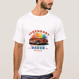 Nachtelijke autorit eindeloze wegen t-shirt