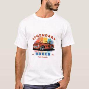 Nachtelijke autorit eindeloze wegen t-shirt