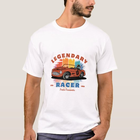 Nachtelijke autorit eindeloze wegen t-shirt (Voorkant)