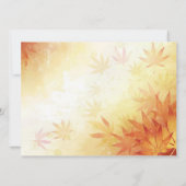 Nachtelijke bladeren Weddenschap Kaart (Achterkant)