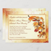 Nachtelijke bladeren Weddenschap Kaart (Voorkant / Achterkant)