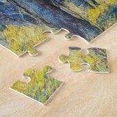 Nachtelijke Blauwe Boom Kunst Puzzle Legpuzzel (Zijkant)