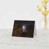 Nachtelijke bliksem in Florida Note Cards Kaart (Gele Bloem)