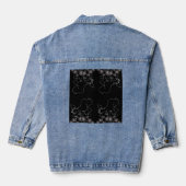 Nachtelijke bloei denim jacket (Achterkant)