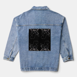 Nachtelijke bloei denim jacket
