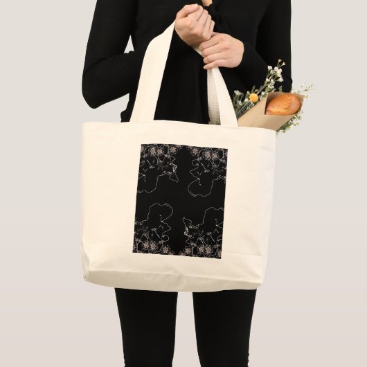 Nachtelijke bloei grote tote bag (Voorkant (product))